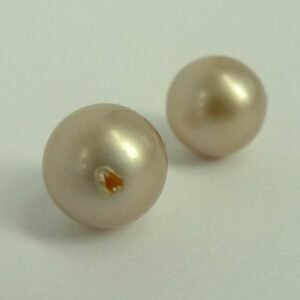 *Swarovski anborede, powder almond 8mm.(10stk)