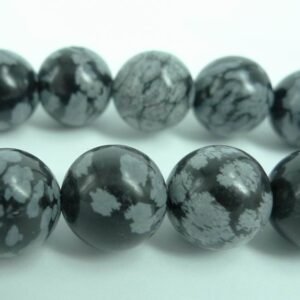 Snowflake obsidian 12mm