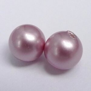 *Swarovski anborede, powder rose 6mm.(10stk)