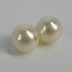 Swarovski anborede, creme 8mm.(2stk)