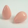 South sea shell dråber, rosa, anborede 12x18mm.(2stk.)