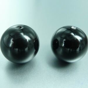 Swarovski perler, mystic black 14mm(2stk)