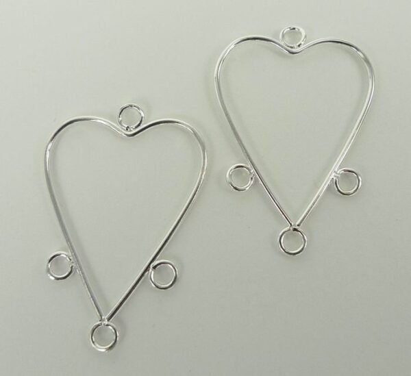 FS chandeliers, glatte hjerter(2stk)