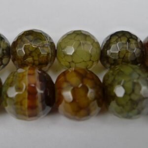 2.sort. Facetterede agater 12mm
