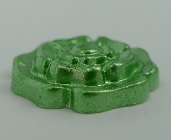 Metallic grønne resin blomster