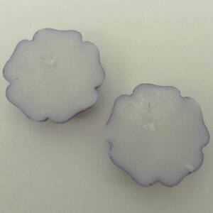 Metallic lilla resin blomster