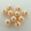 Swarovski perler, peach 6mm(10stk)