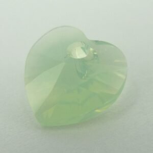 Swarovski hjerte, chrysolite opal(1stk)