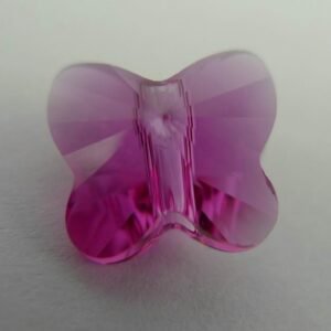 Swarovski sommerfugle 10mm, fuchsia(2stk)