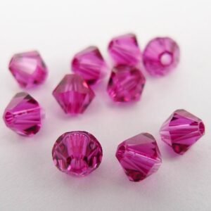 Swarovski bicone, fuchsia 4mm(10stk)