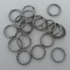 Snoede ringe grå 10mm(20stk)