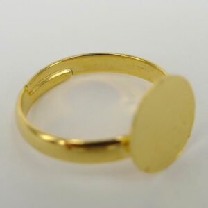 2.sortering- FG Fingerring med 10mm plade(1stk)