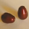 Swarovski dråber, mørk brun 8x11mm(2stk)