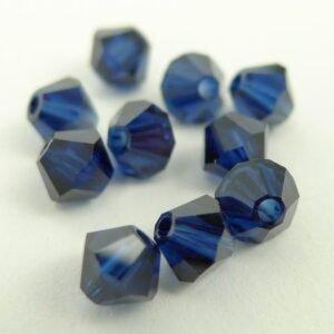 Swarovski bicone, dark indigo 4mm (10stk)