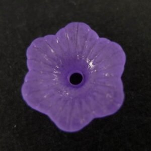 11mm lilla blomster i acryl(25stk)