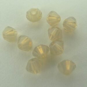 Swarovski bicone, sand opal 3mm