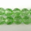Facet glasperler 10mm, lysegrønne