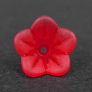 11x14mm blomster, røde(10stk)