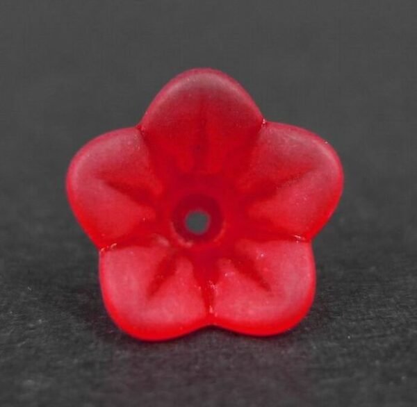 11x14mm blomster, røde(10stk)