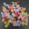 *Fine 11mm mixcolor blomster i acryl(100stk)