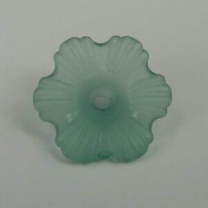 Fine 11mm blågrønne blomster i acryl(25stk)