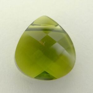 Swarovski flad briolette, olivine 10x11mm(1stk)