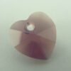 Swarovski hjerte, cyclamen opal(1stk)