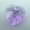 Swarovski hjerte, violet(1stk)
