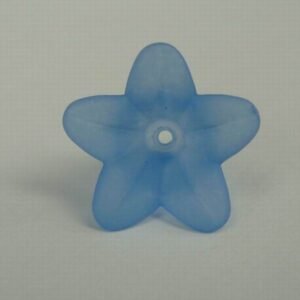 12x18mm blomster, lyseblå(10stk)