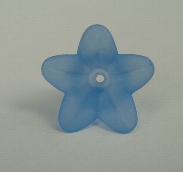 12x18mm blomster, lyseblå(10stk)