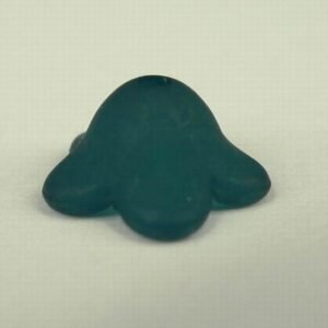 6x12mm blomster, Petrol(20stk)