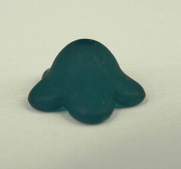 6x12mm blomster, Petrol(20stk)