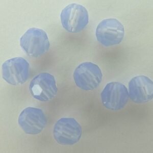 Swarovski rund facet, air blue opal 4mm