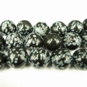 Snowflake obsidian 14mm