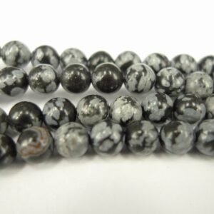 Snowflake obsidian 4mm