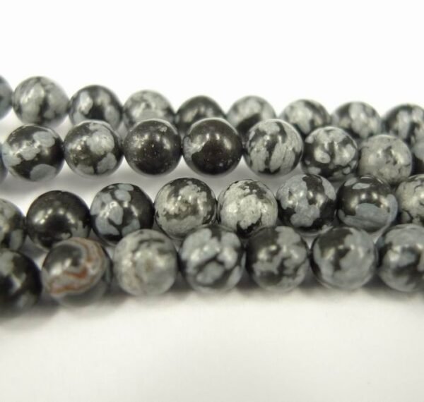 Snowflake obsidian 4mm