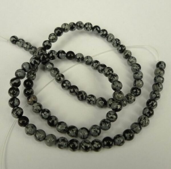 Snowflake obsidian 4mm