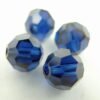 Swarovski rund facet, dark indigo 6mm(4stk)