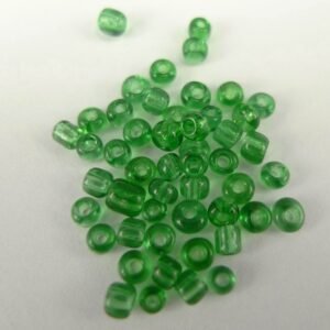 2mm Seed beads, grøn (20 gram)