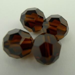 Swarovski rund facet, mocca 8mm(4stk)