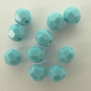 Swarovski rund facet, turquoise 4mm