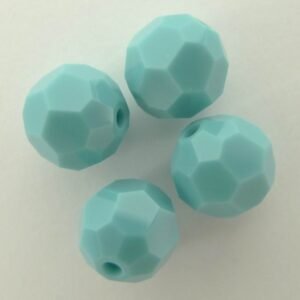 Swarovski rund facet, turquoise 8mm