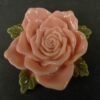 Stor pudderfarvet resin rose