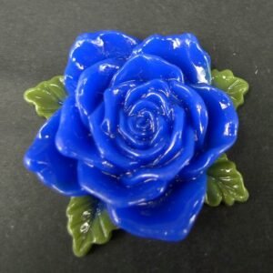 Stor blå resin rose