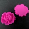 Medium, hot pink resin roser