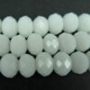 Hvide glasrondeller 4x6mm