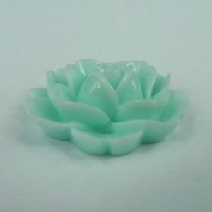 16x18mm Lys aqua resin blomster(8stk)