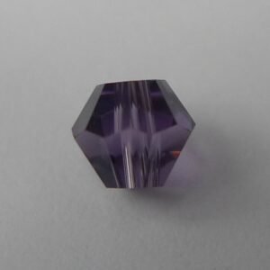 20stk Purple bicone glasperler 4mm.