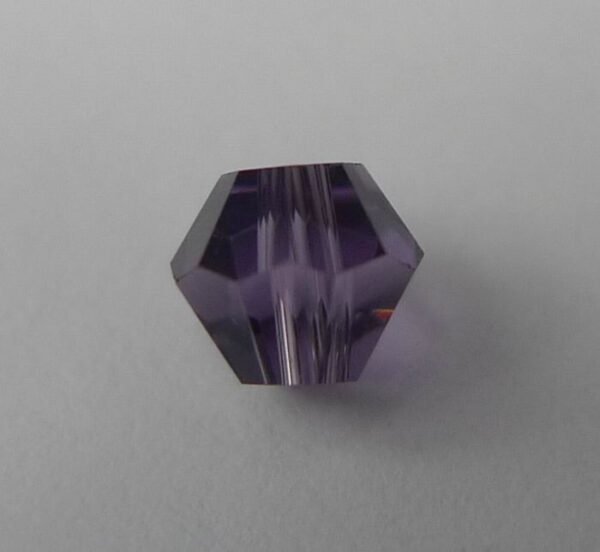 20stk Purple bicone glasperler 4mm.