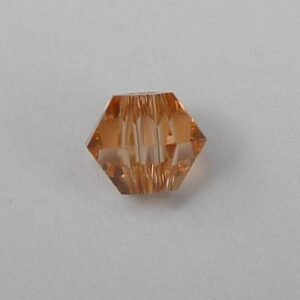 20stk Cantaloupe bicone glasperler 4mm.